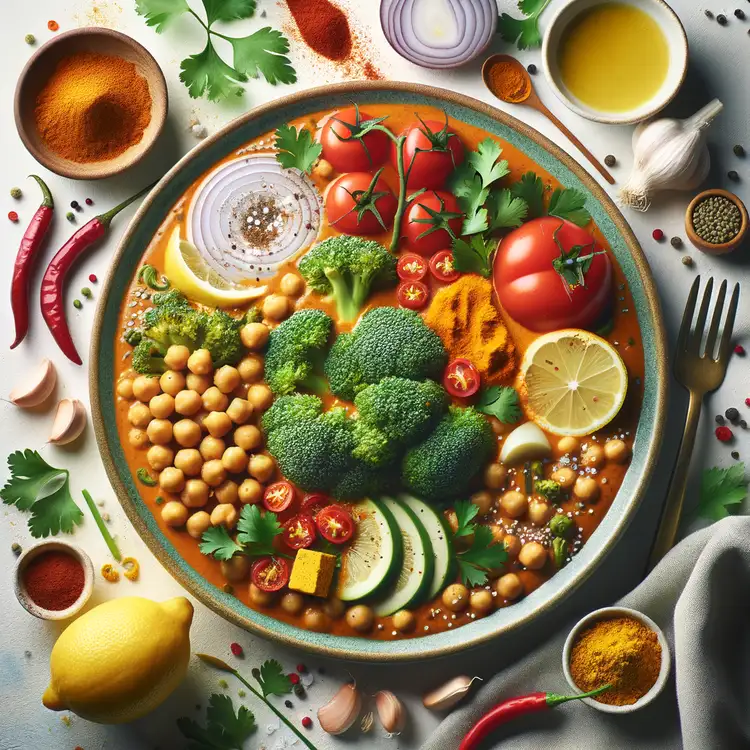 Veganes Brokkoli-Curry Recipe
