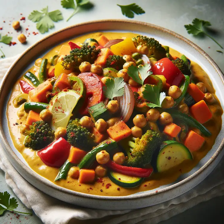Veganes Curry mit Kokosmilch Recipe