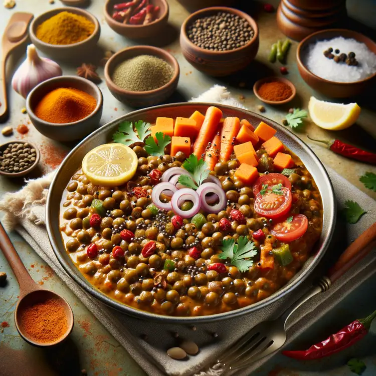 Veganes Linsencurry Recipe