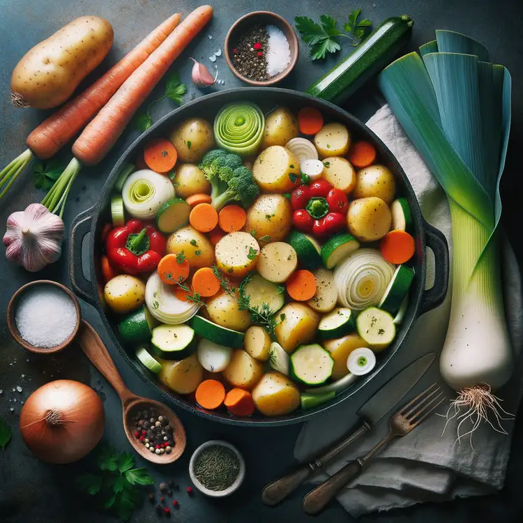 Vegetarischer Kartoffel-Gemüseeintopf Recipe