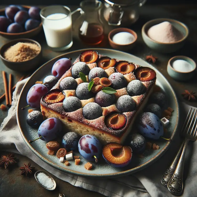 Zwetschgenkuchen mit gefrorenen Zwetschgen Recipe