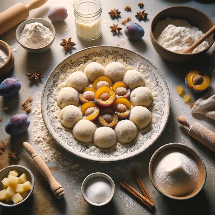 Zwetschkenknödel aus Kartoffelteig Recipe