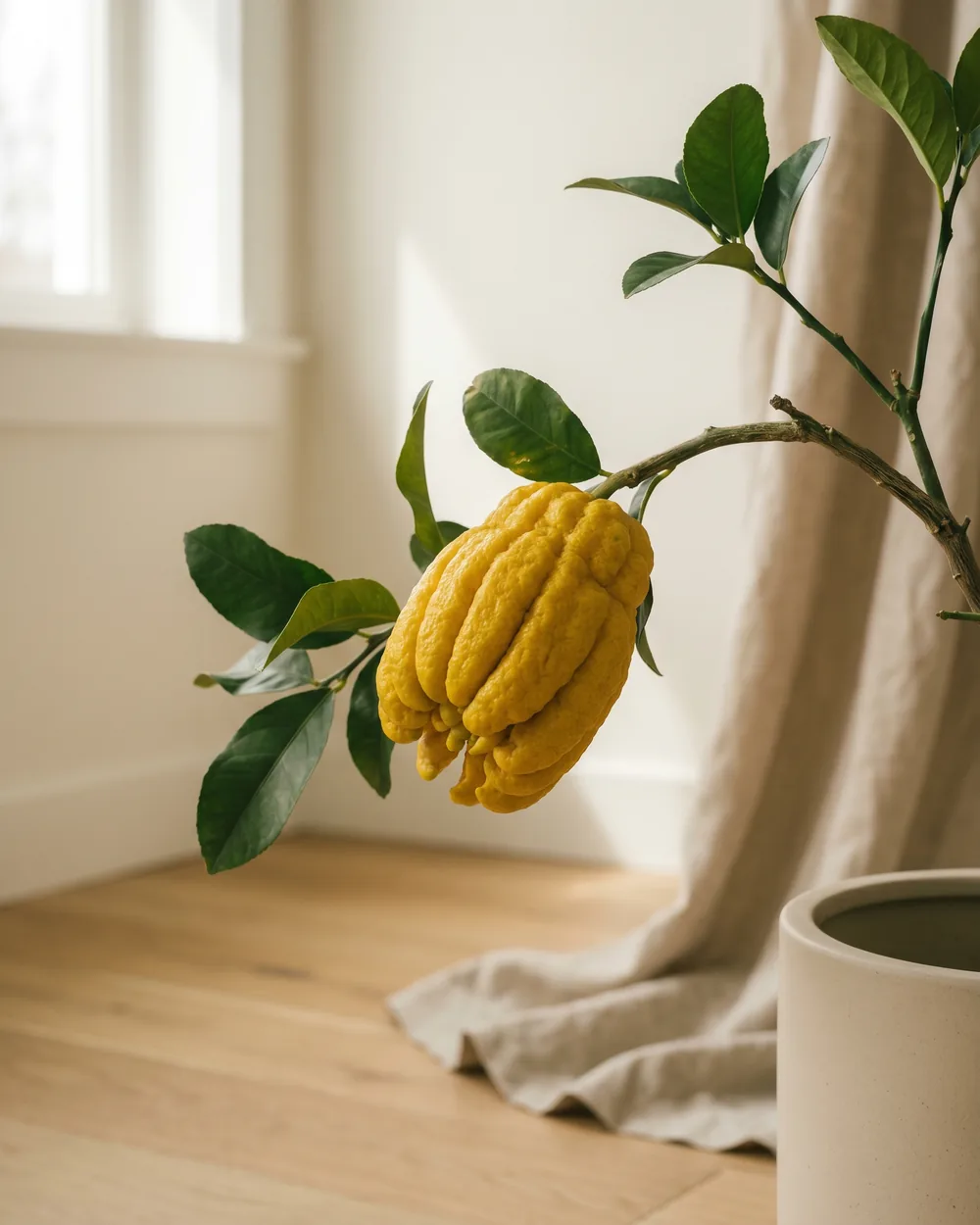 Buddha-Hand-Zitronenbaum Detail
