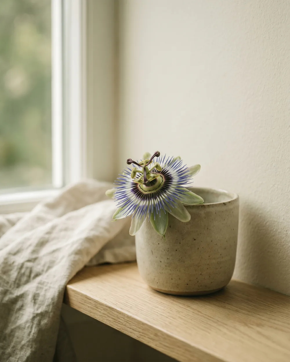 Blaue Passionsblume Detail