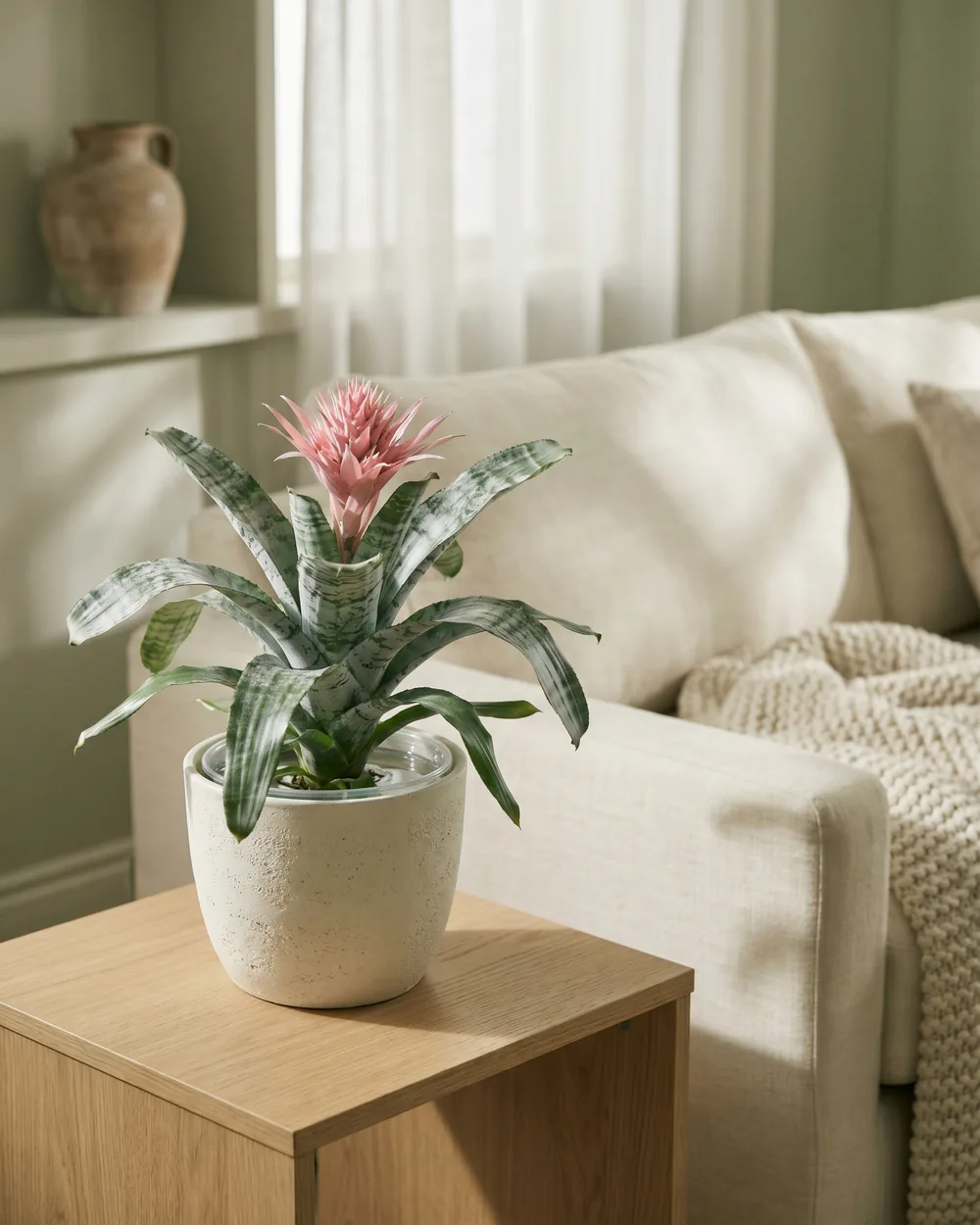 Brandschopf styliert im Wohnraum