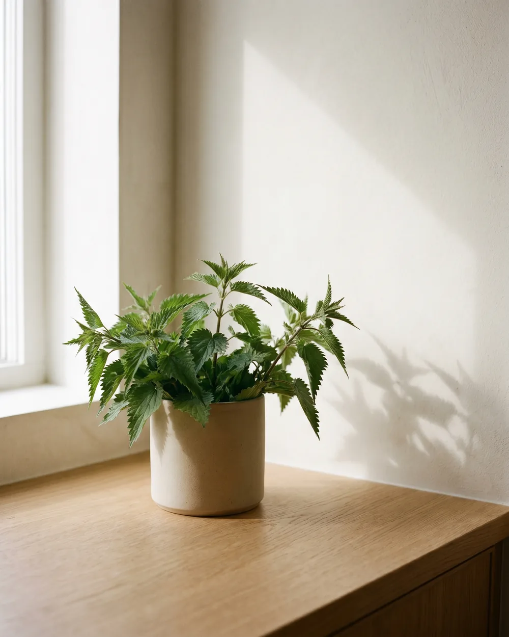 Brennnessel styliert im Wohnraum