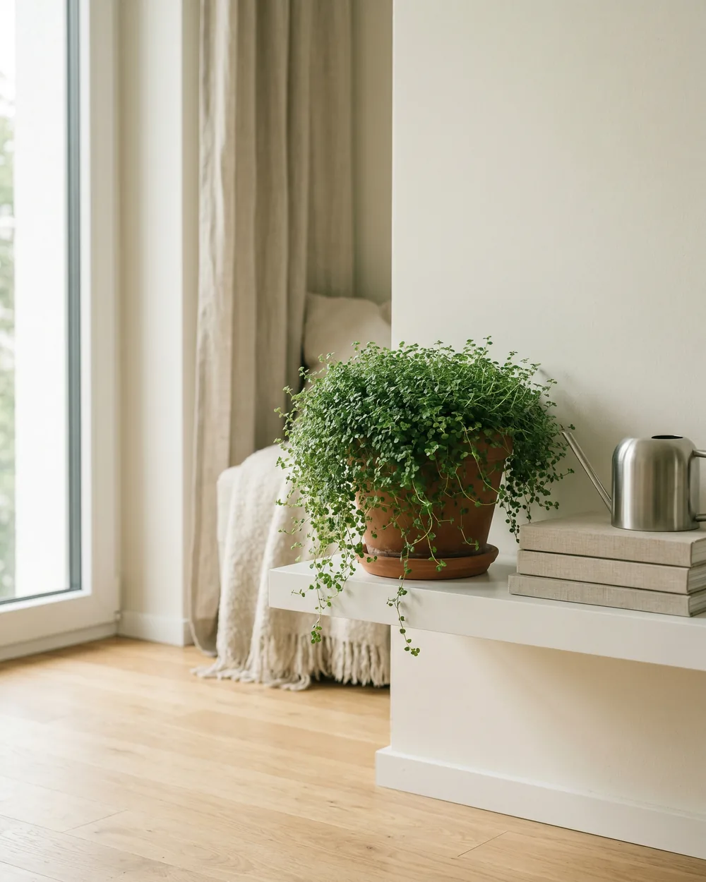 Bubikopf styliert im Wohnraum