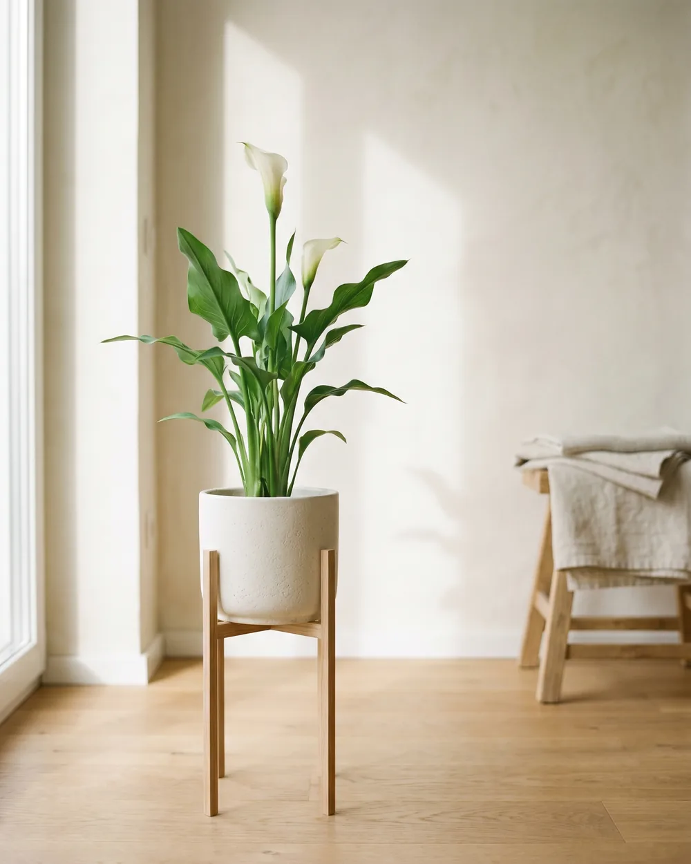 Calla styliert im Wohnraum
