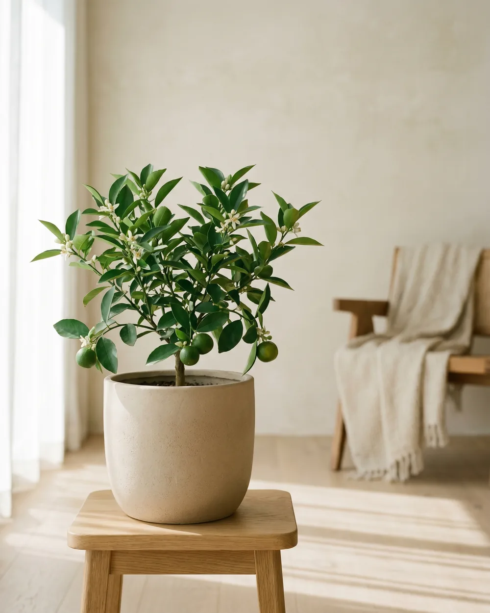 Clementine styliert im Wohnraum