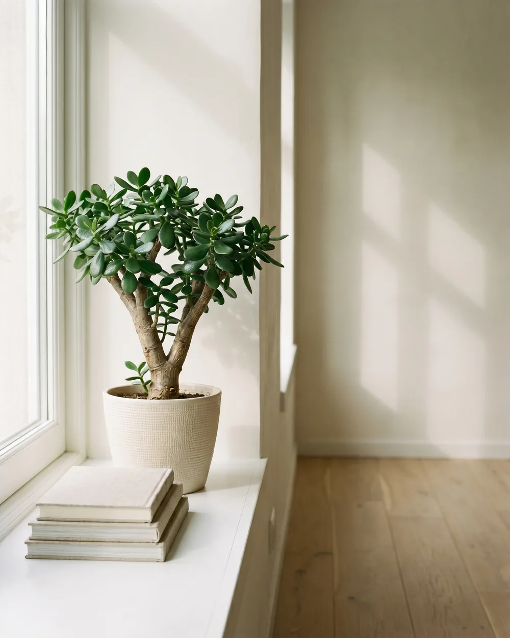 Dickblatt styliert im Wohnraum