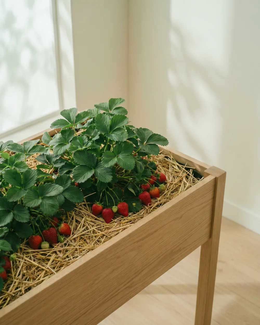 Erdbeere styliert im Wohnraum