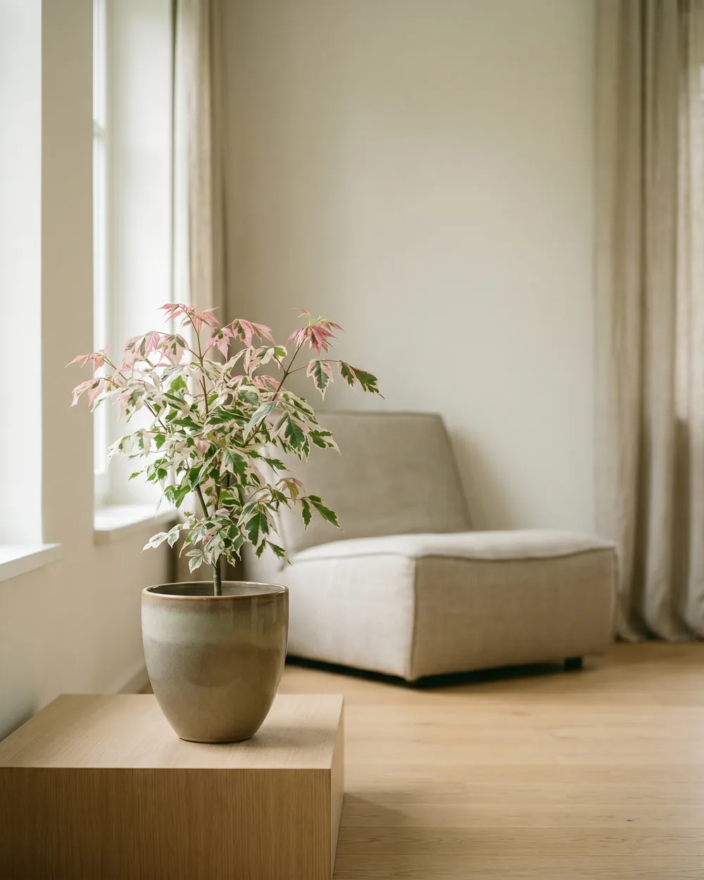 Eschen-Ahorn styliert im Wohnraum