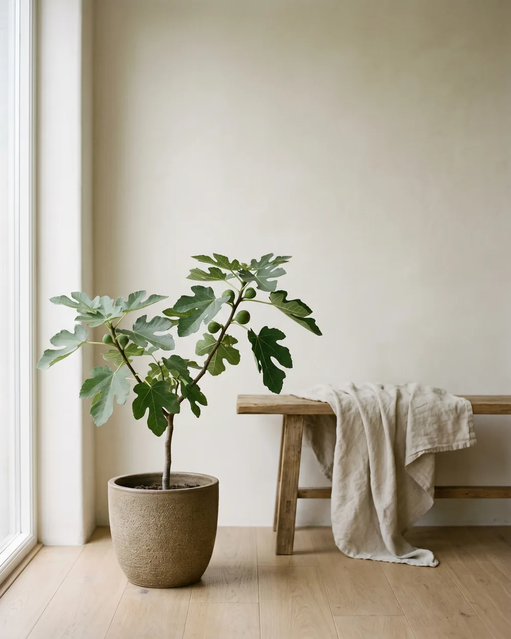 Feigenbaum styliert im Wohnraum