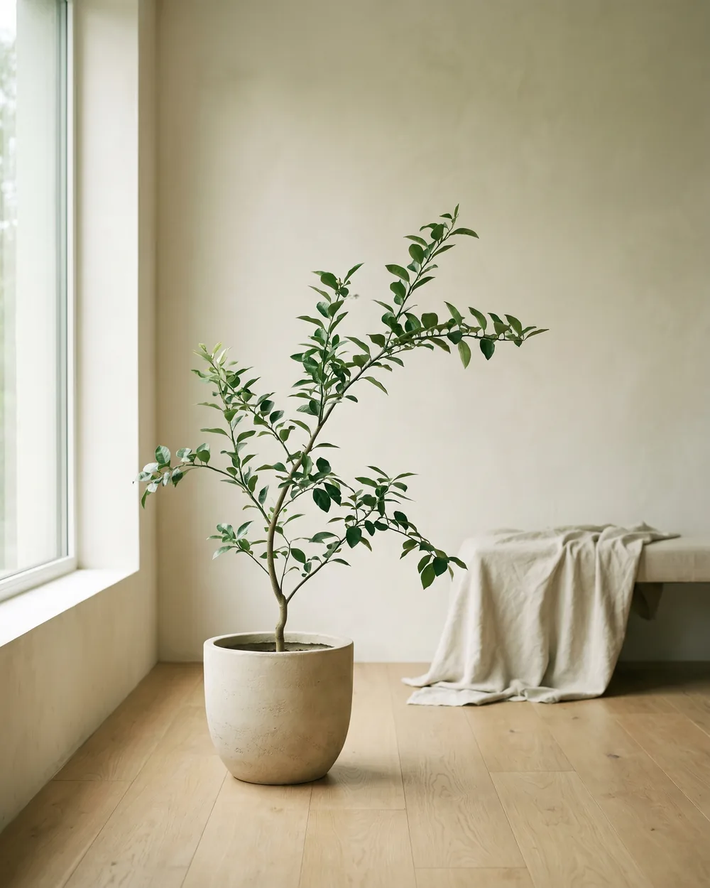 Fingerlimette styliert im Wohnraum