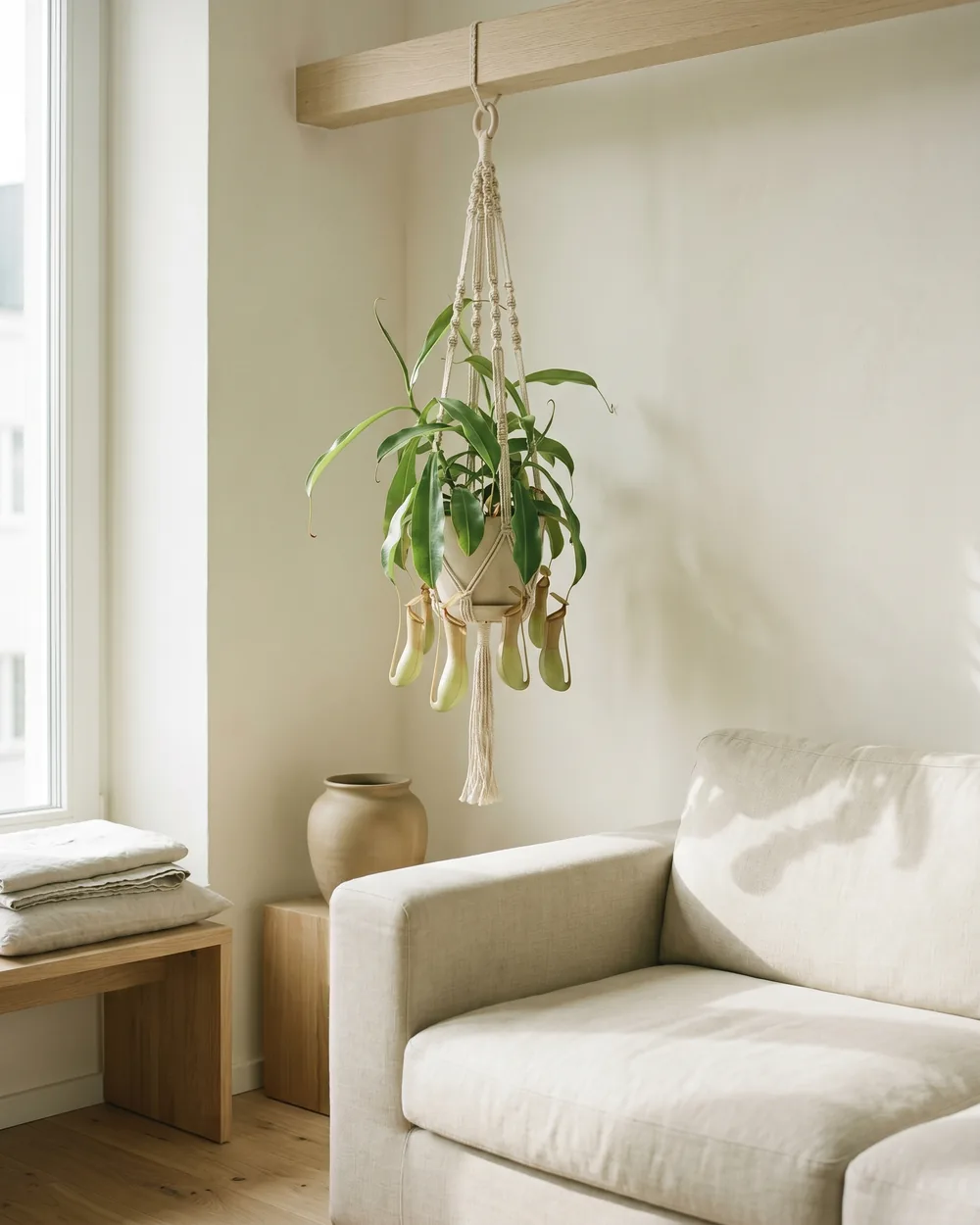 Fleischfressende Pflanze styliert im Wohnraum