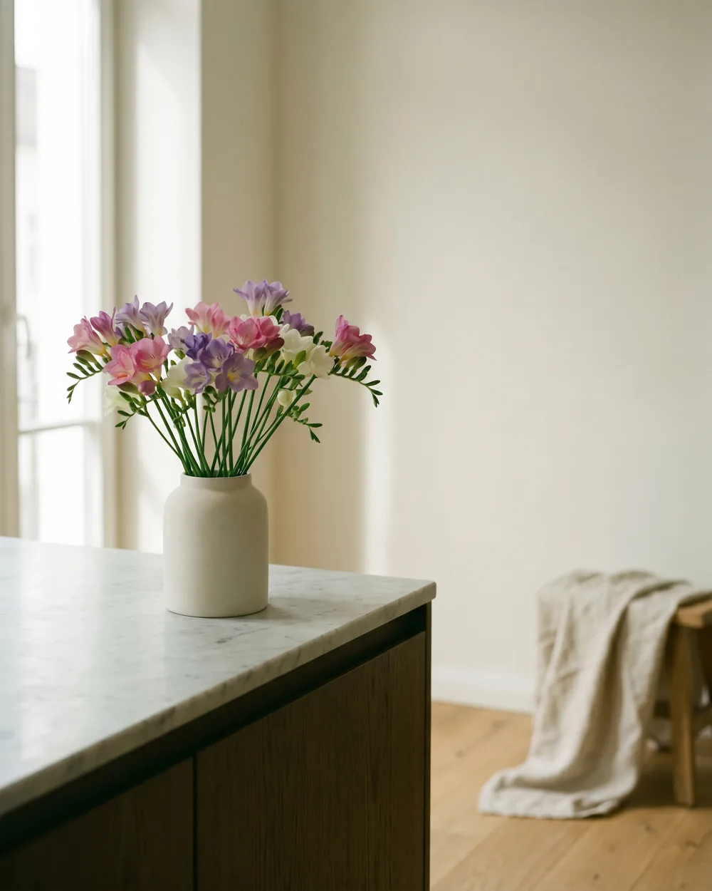 Freesie styliert im Wohnraum