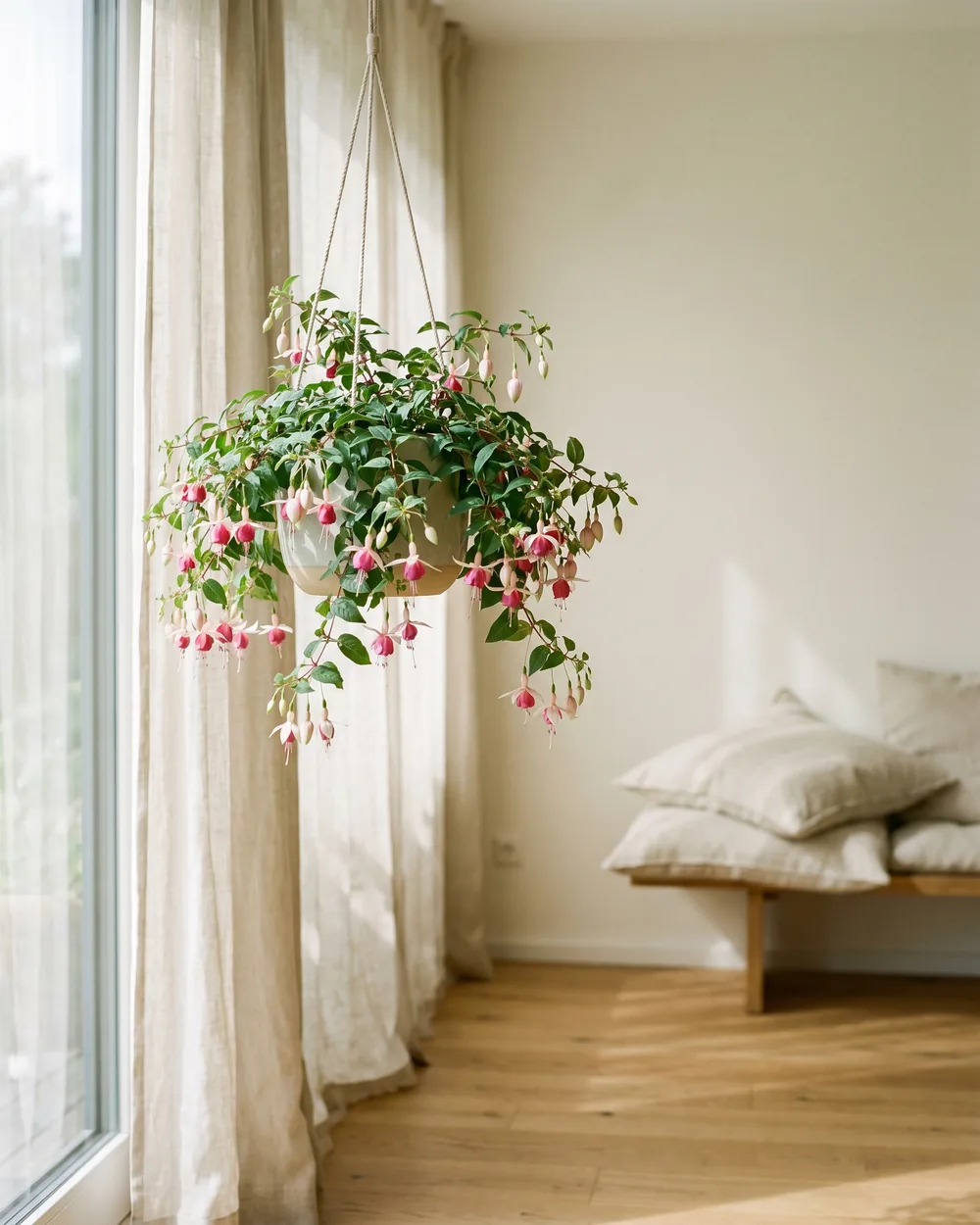 Fuchsie styliert im Wohnraum