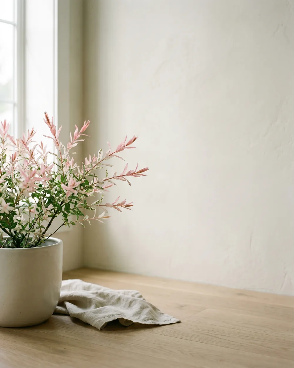 Harlekinweide styliert im Wohnraum