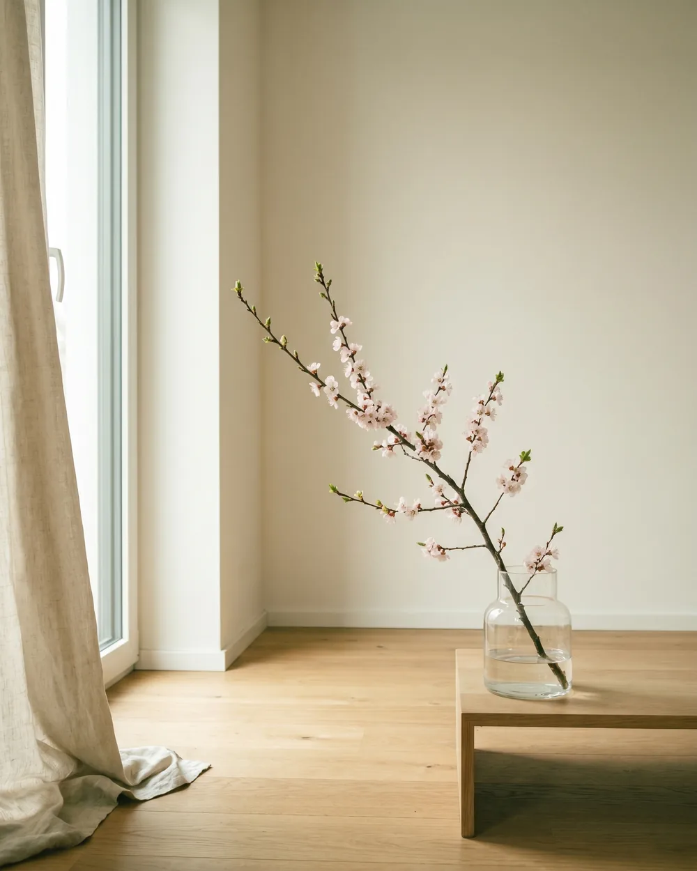 Aprikose styliert im Wohnraum