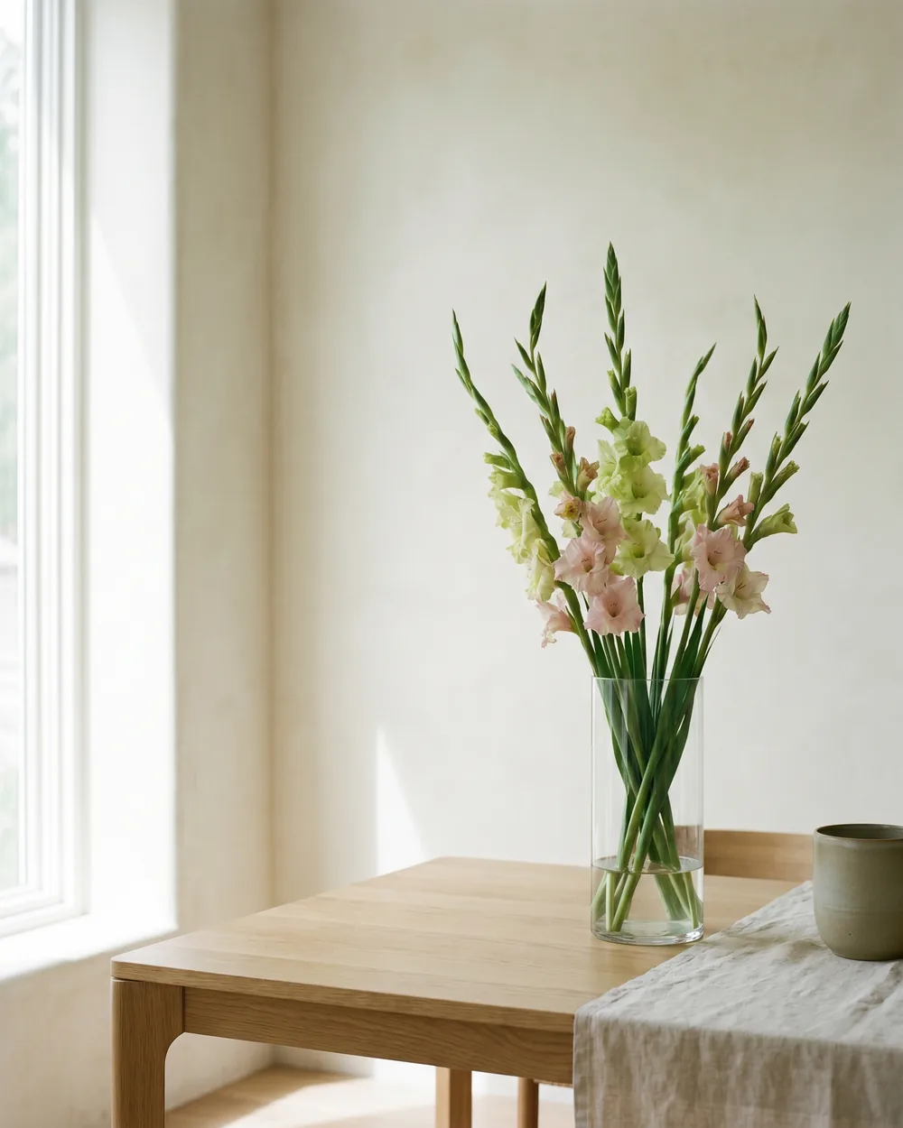 Gladiole styliert im Wohnraum