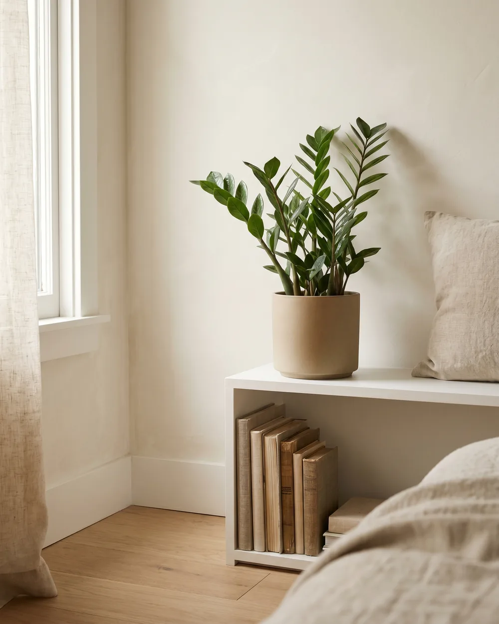 Glücksfeder styliert im Wohnraum