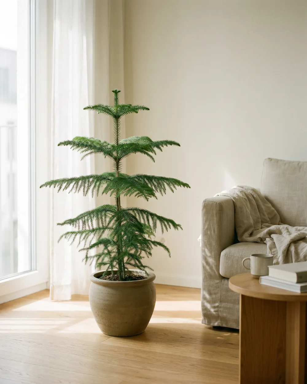 Araukarie styliert im Wohnraum