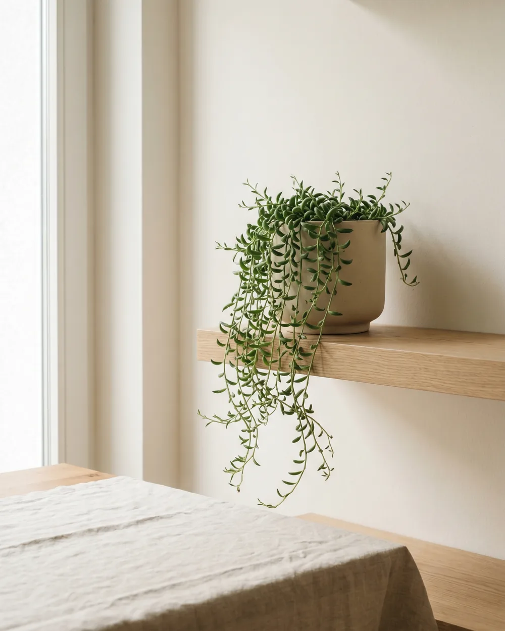 Greiskraut styliert im Wohnraum