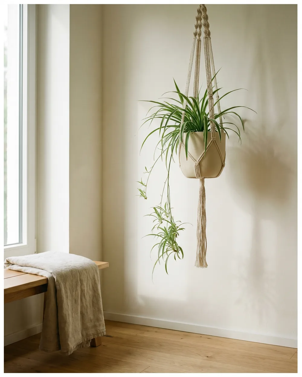 Grünlilie styliert im Wohnraum