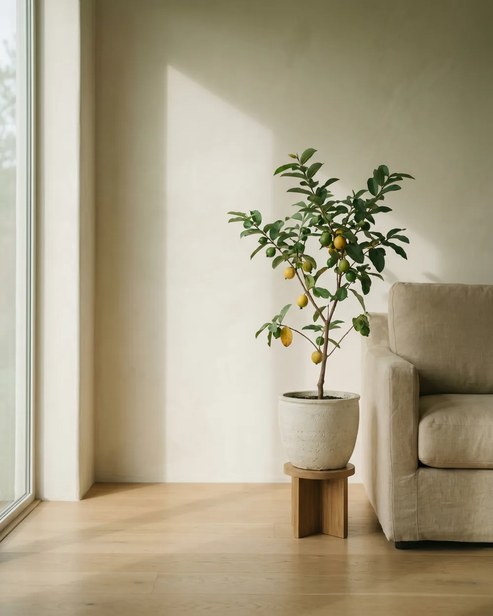 Guave styliert im Wohnraum