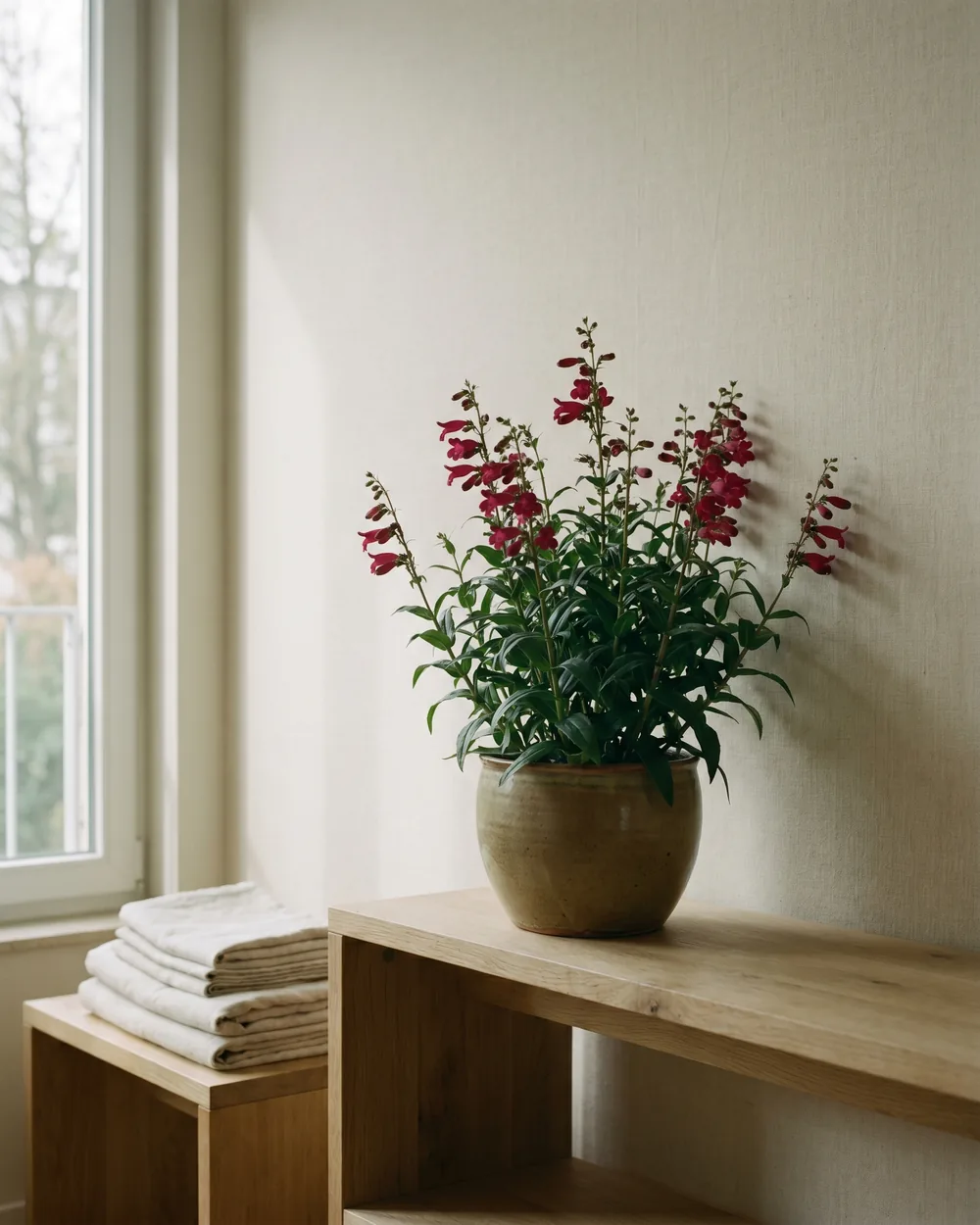 Bartfaden styliert im Wohnraum