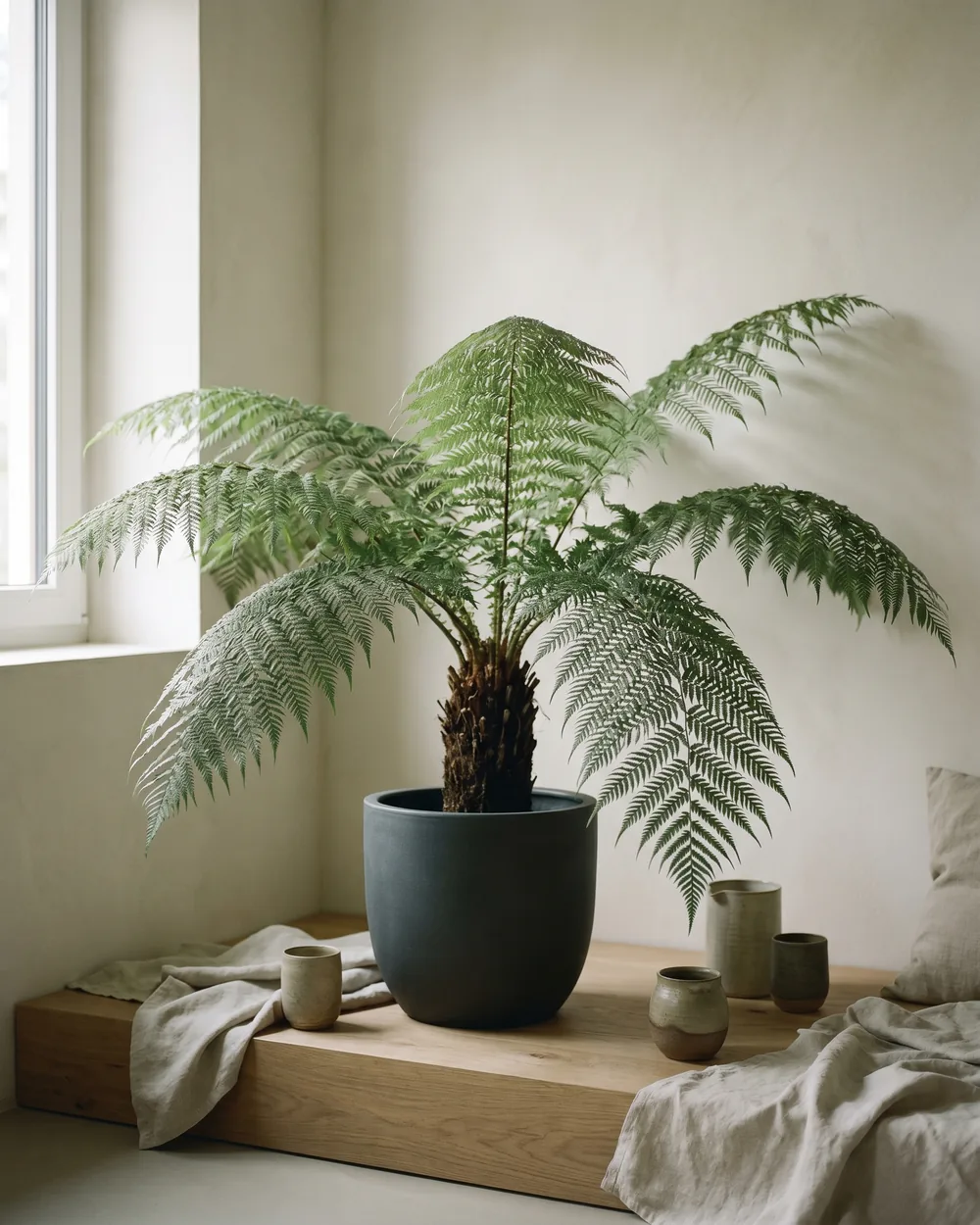 Baumfarn styliert im Wohnraum