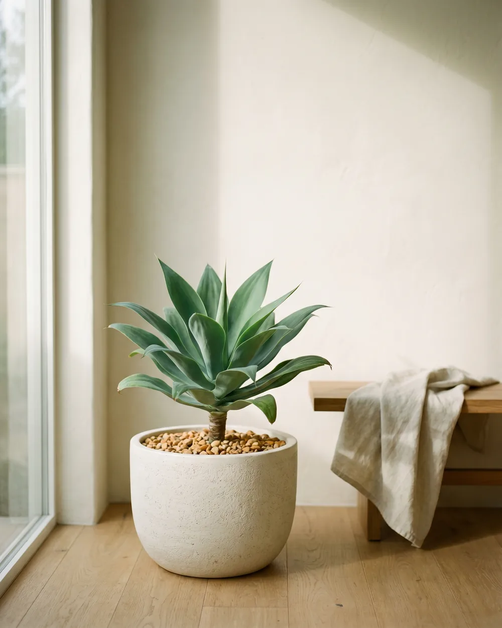Agave styliert im Wohnraum