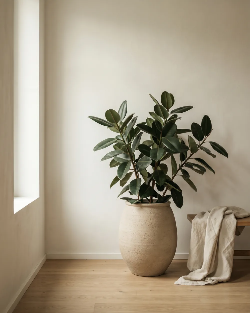 Berg-Clematis styliert im Wohnraum