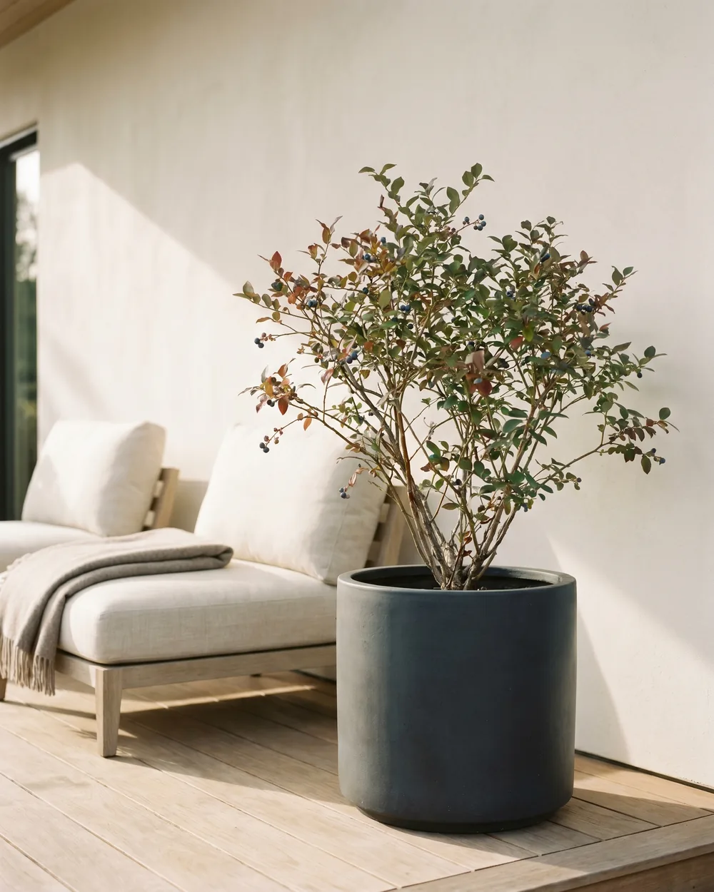 Blaubeere styliert im Wohnraum