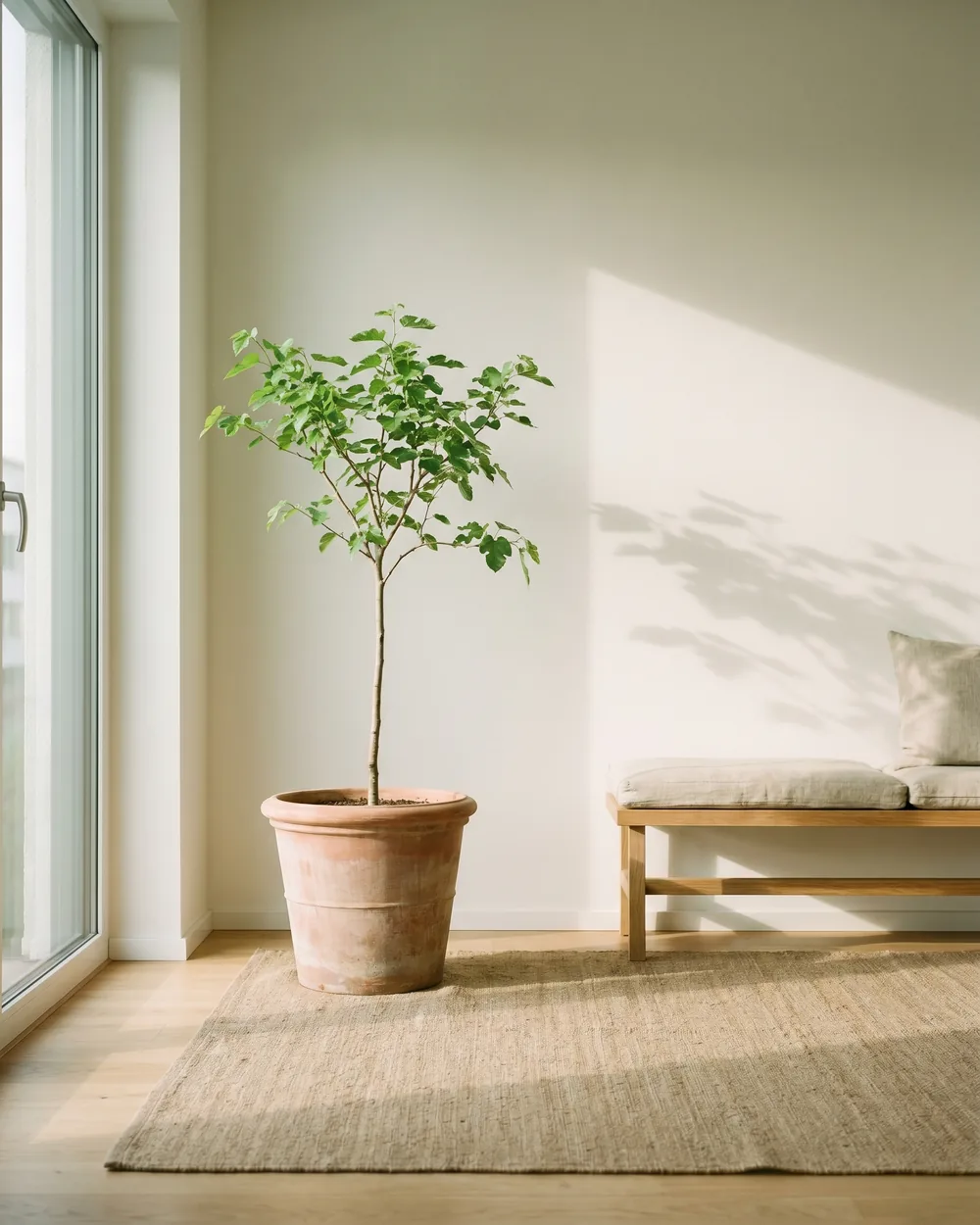 Weiße Maulbeere styliert im Wohnraum