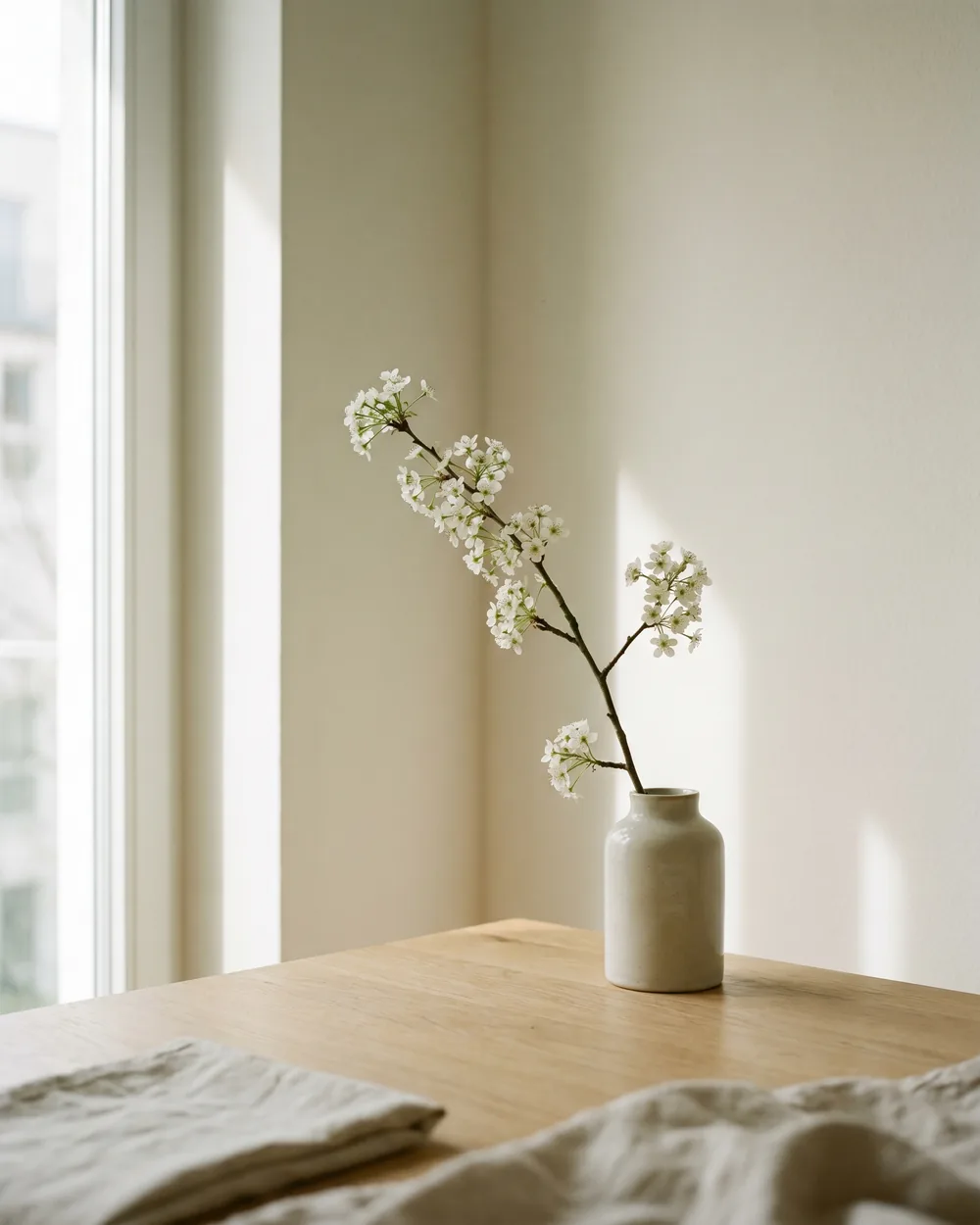 Wildbirne styliert im Wohnraum