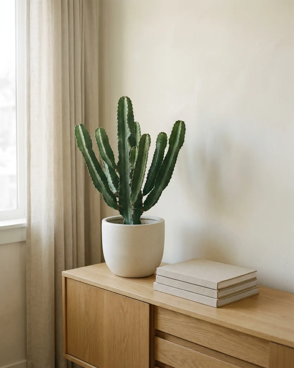 Wolfsmilch styliert im Wohnraum