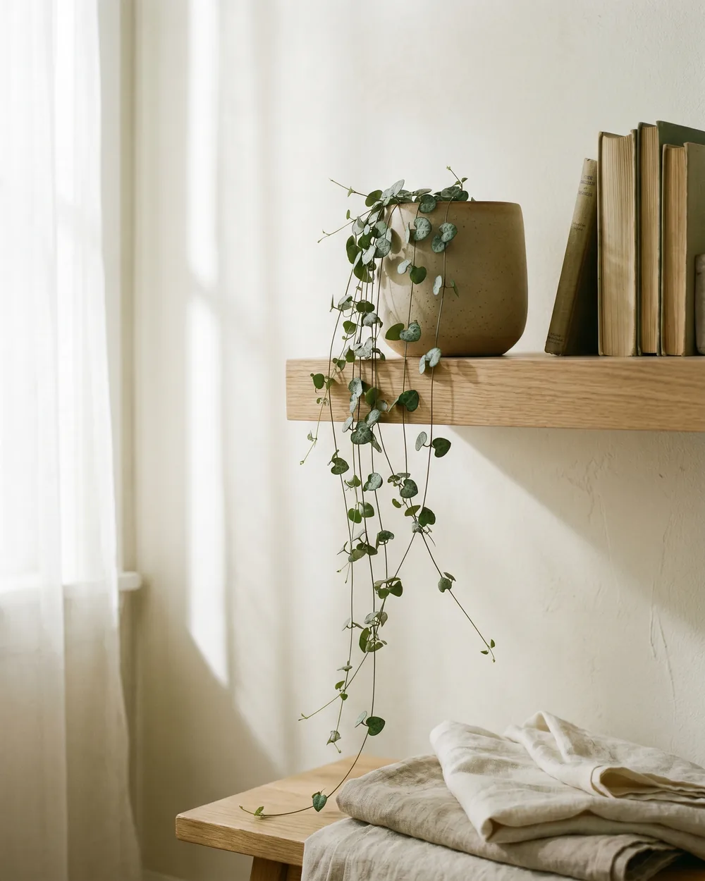 Kettenherz styliert im Wohnraum