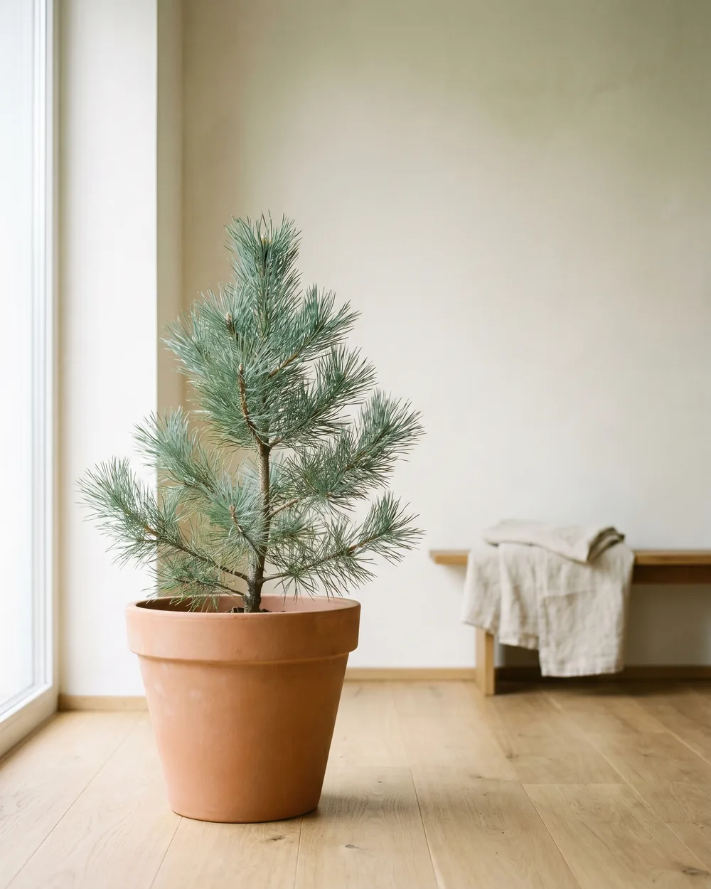 Zirbelkiefer styliert im Wohnraum