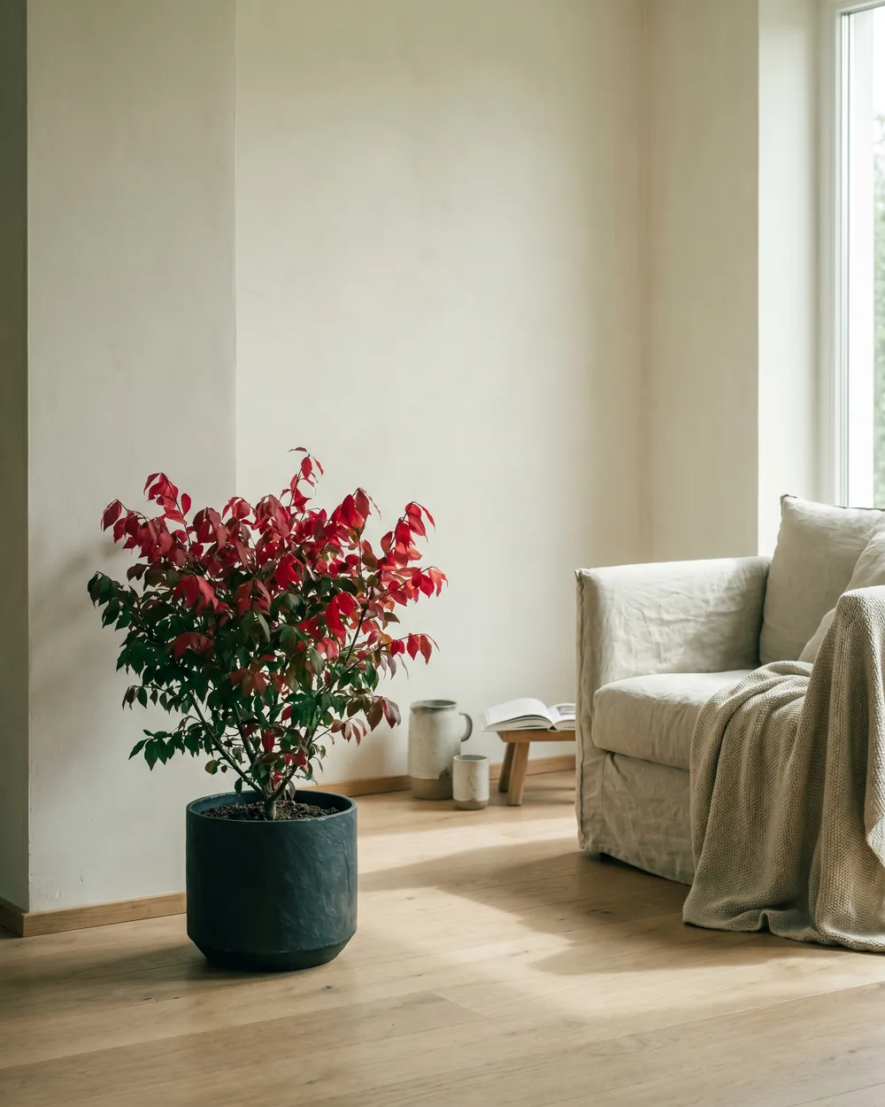 Kragenspiegelstrauch styliert im Wohnraum
