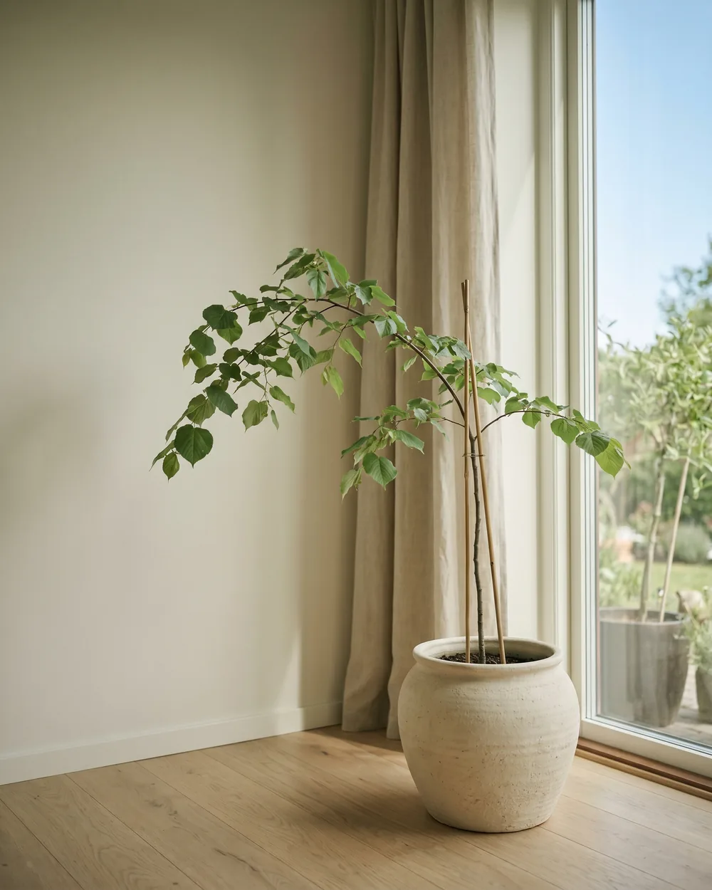 Linde styliert im Wohnraum