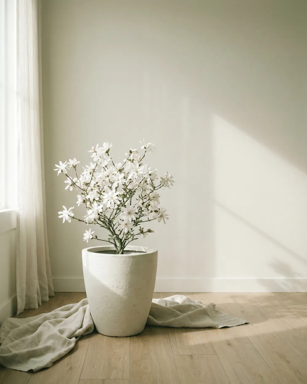 Magnolie styliert im Wohnraum