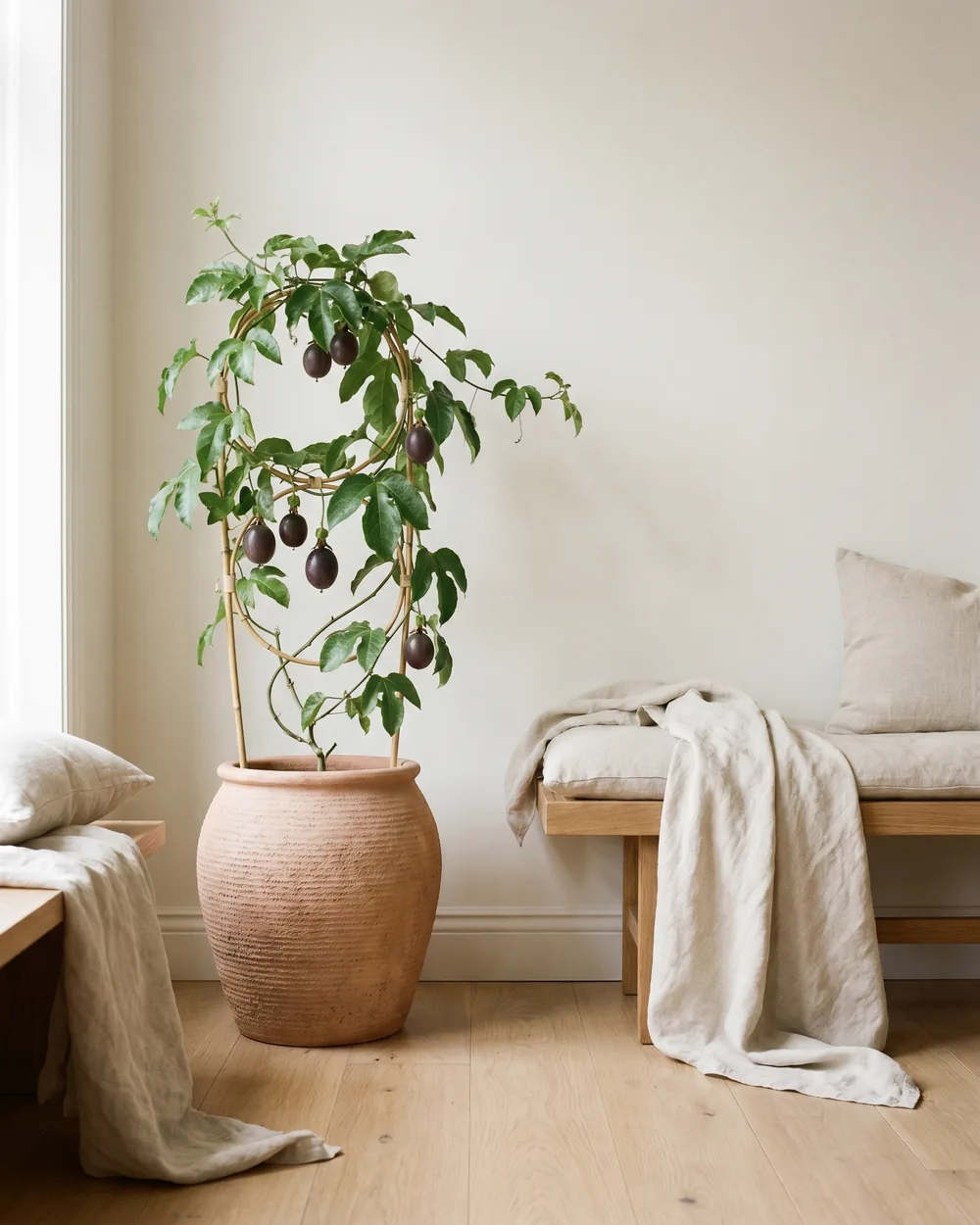 Maracuja styliert im Wohnraum