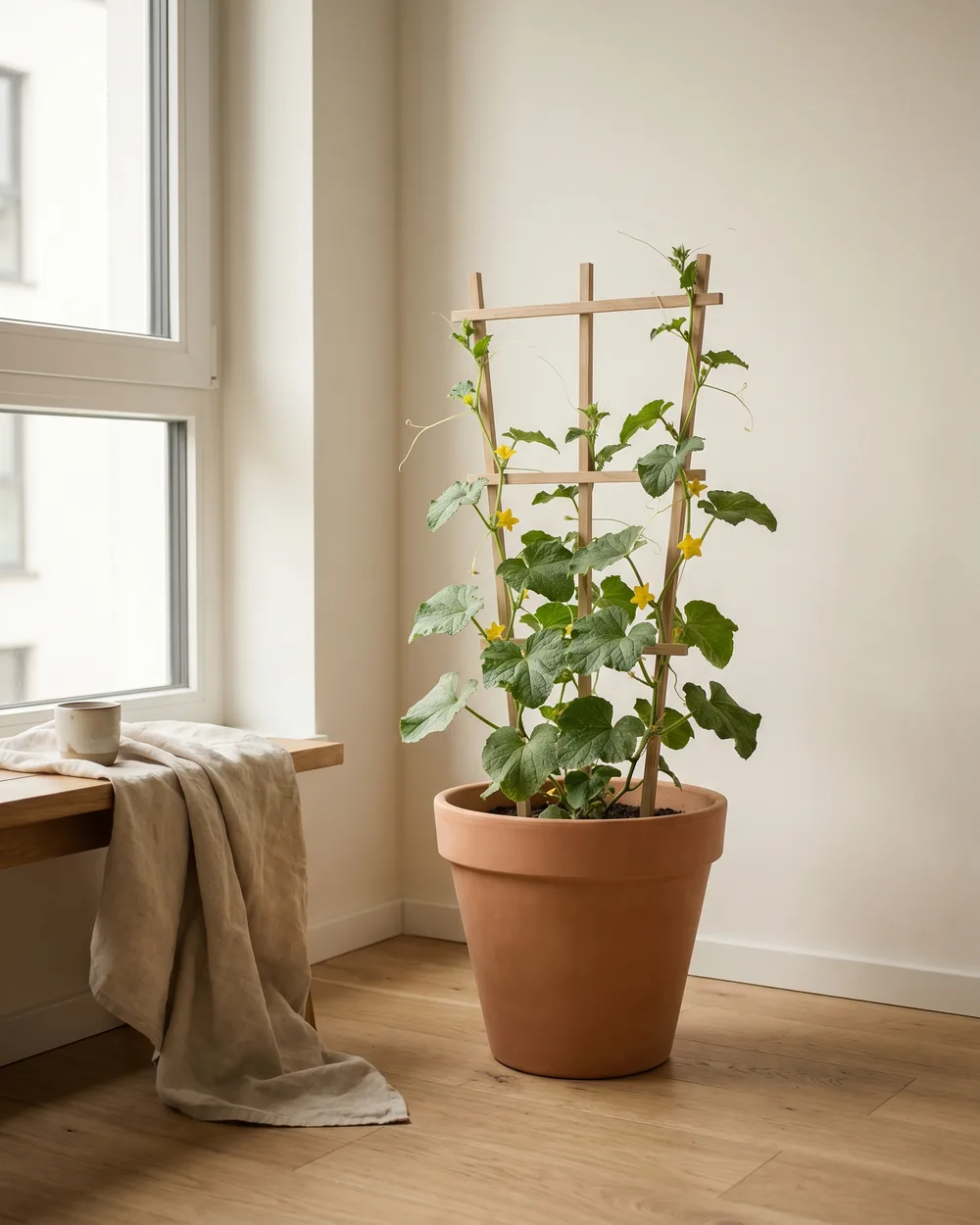 Melone styliert im Wohnraum