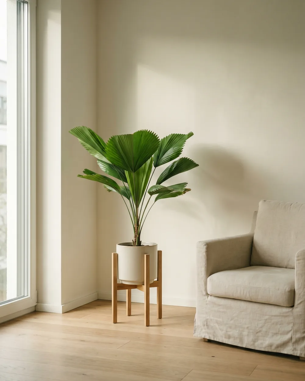 Mexikanische Bergpalme styliert im Wohnraum
