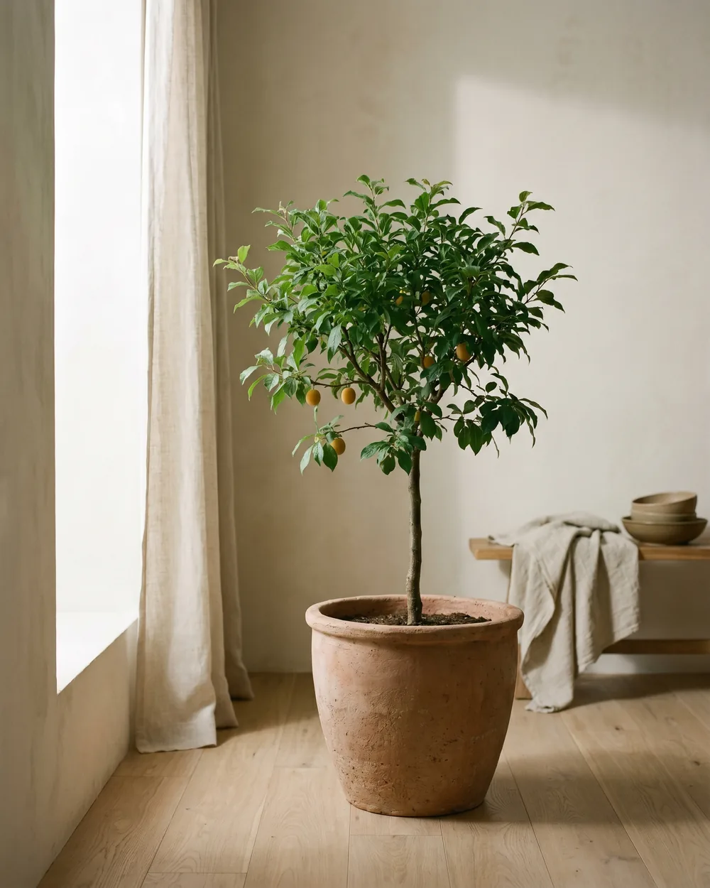 Mirabelle styliert im Wohnraum