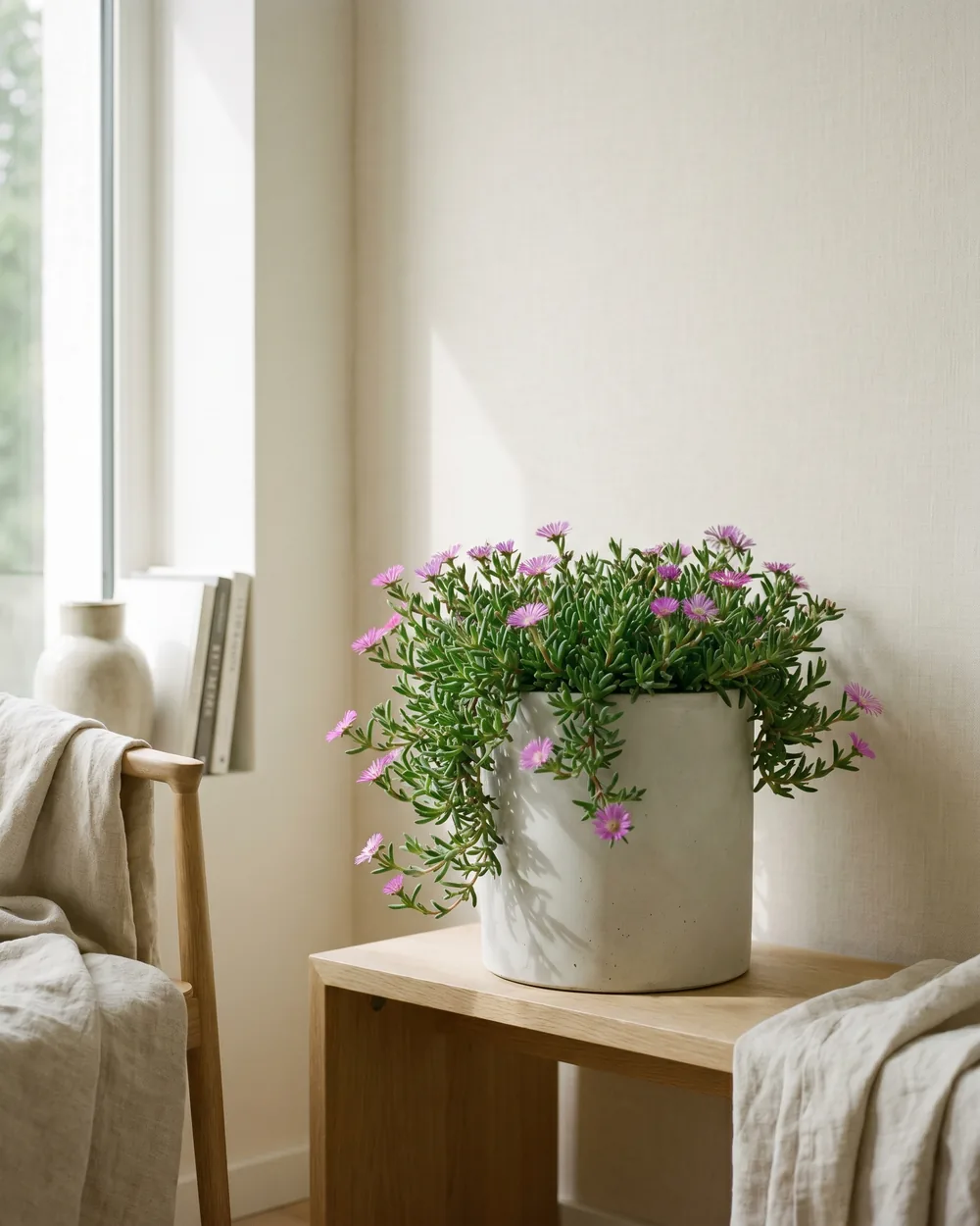 Mittagsblume styliert im Wohnraum