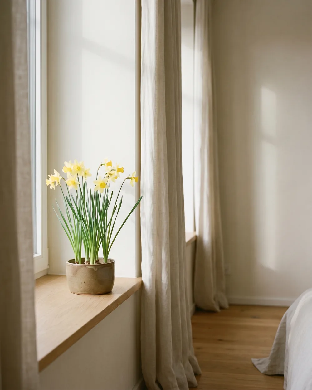 Osterglocke styliert im Wohnraum