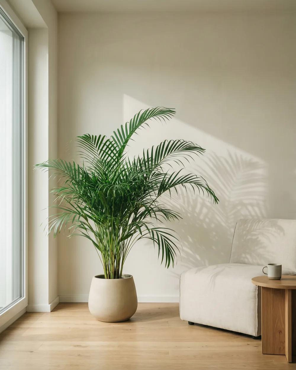 Palme styliert im Wohnraum