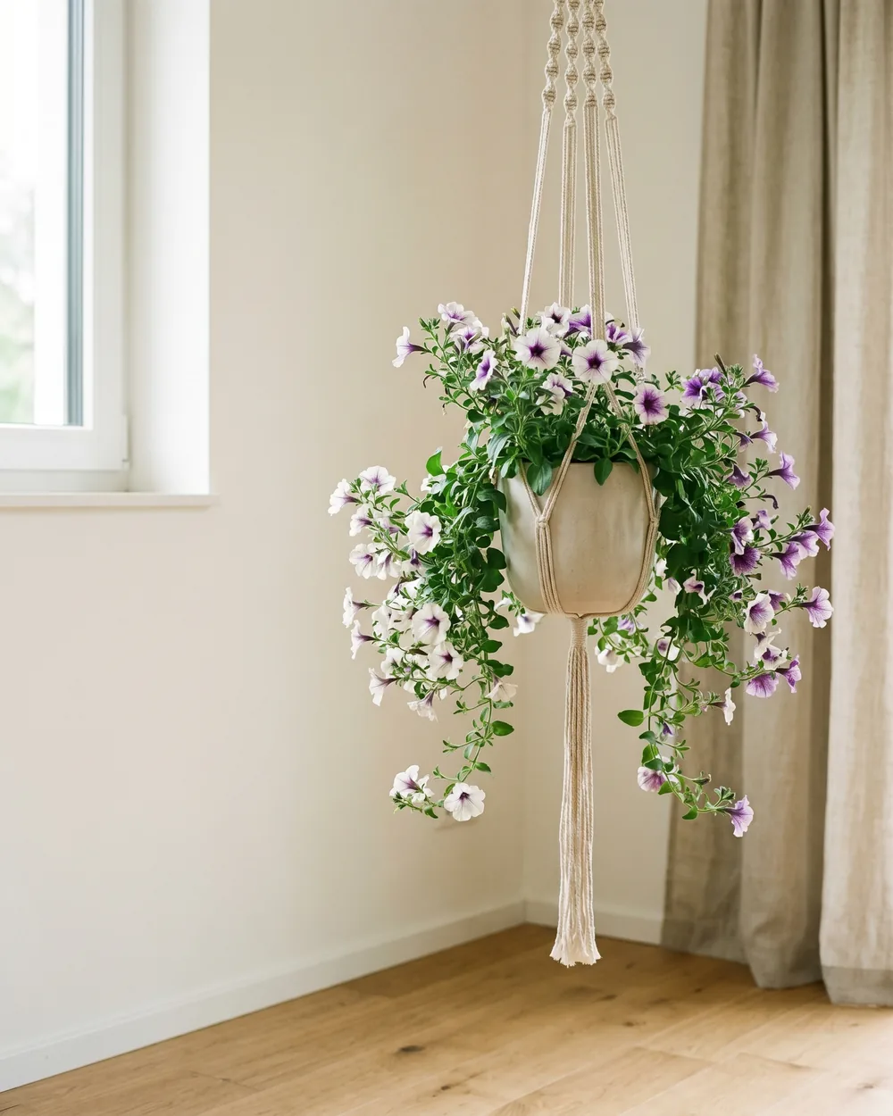Petunie styliert im Wohnraum